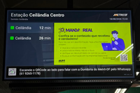MPF leva dicas contra a desinformação às estações do metrô no Distrito Federal